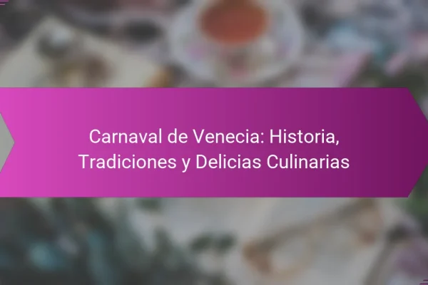 Carnaval de Venecia: Historia, Tradiciones y Delicias Culinarias