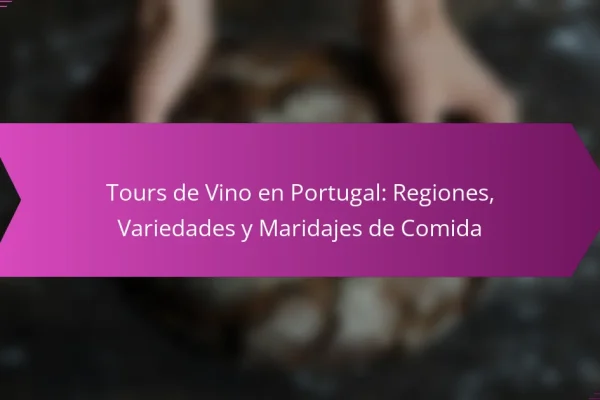 Tours de Vino en Portugal: Regiones, Variedades y Maridajes de Comida